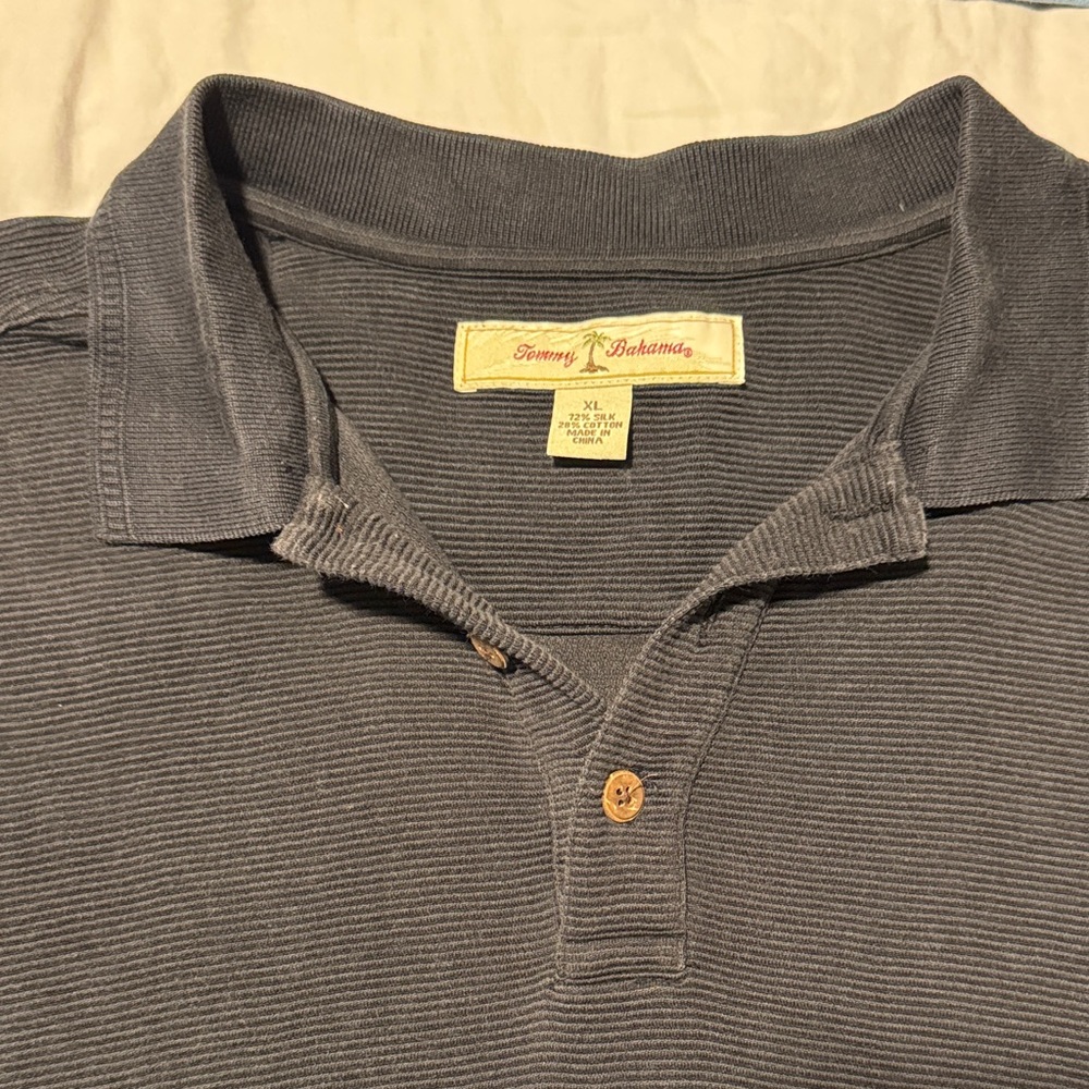 Tommy Bahama Men's Gray Polo Shirt